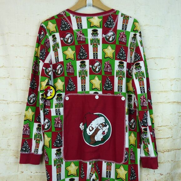 Buc-ee’s Christmas Jumpsuit Adult XL Thermal Nutcracker Pajama Holiday 2024 NWT - Picture 8 of 11